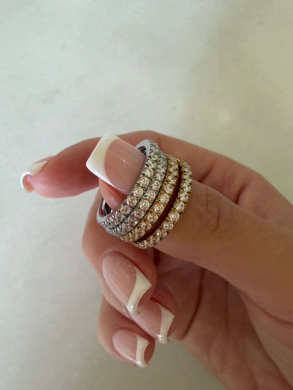 MAYTAL DIAMOND STACKER RING